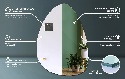 Oglindă în formă organică design elegant