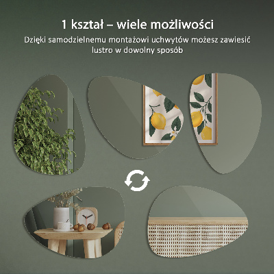 Oglindă în formă organică design elegant