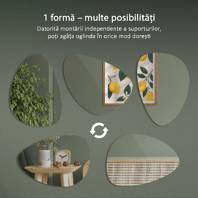 Oglindă în formă organică design elegant