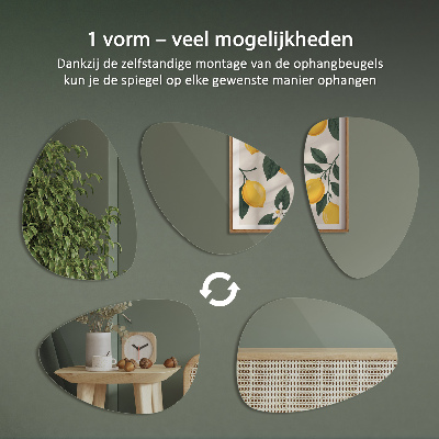 Oglindă în formă organică design elegant