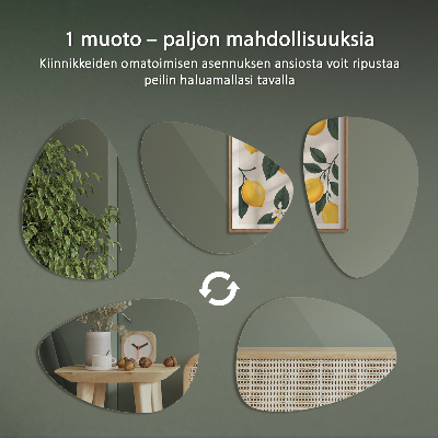 Oglindă în formă organică design elegant