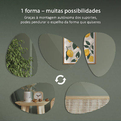 Oglindă în formă organică design elegant