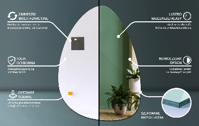 Oglindă în formă organică design elegant