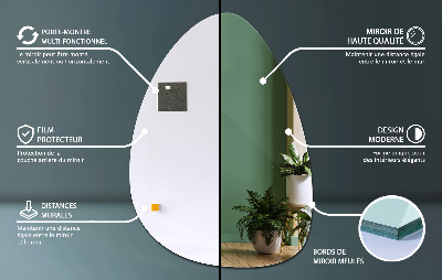 Oglindă în formă organică design elegant