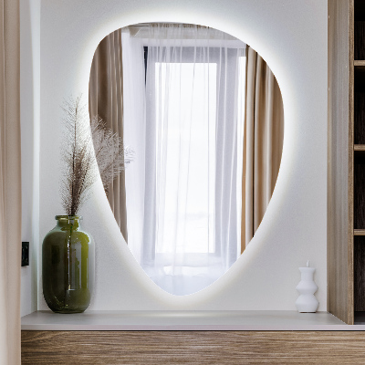 Oglindă asimetrică ou perete iluminare LED