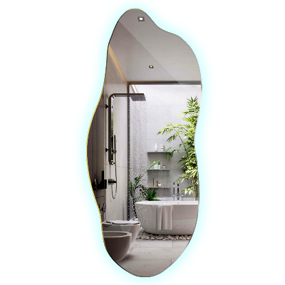 Oglinda forma neregulata led inovatoare