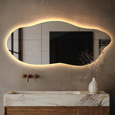 Oglinda forma neregulata led inovatoare