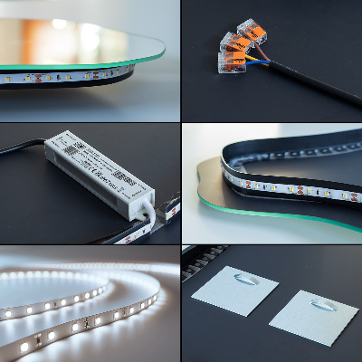 Oglinda forma neregulata led inovatoare