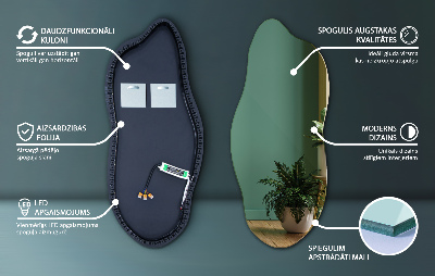 Oglinda forma neregulata led inovatoare