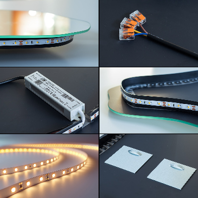 Oglinda forma neregulata led inovatoare