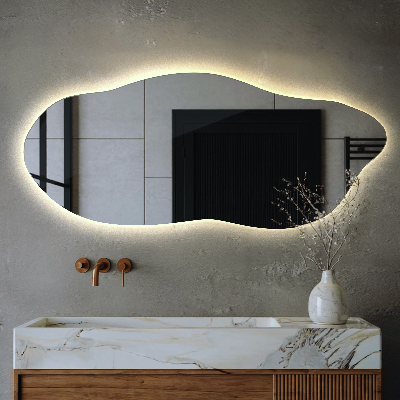 Oglinda forma neregulata led inovatoare