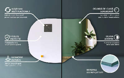 Oglinda forma neregulata accessoriu stilat