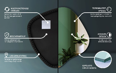 Oglindă organică cu led accesoriu modern