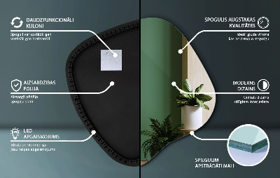 Oglindă organică cu led accesoriu modern