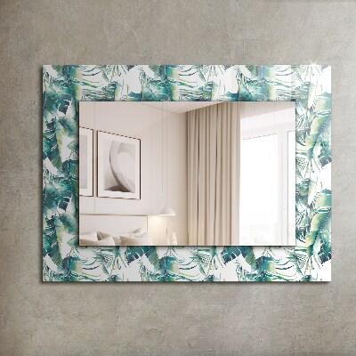 Decor oglinda Frunze tropicale verzi