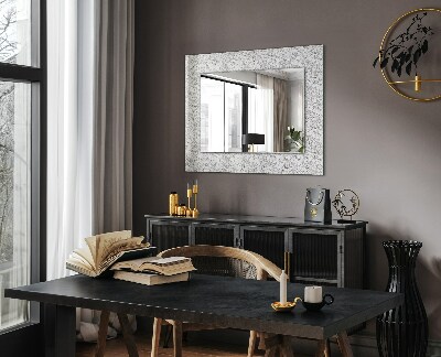Oglinda decor perete Model floral monocrom
