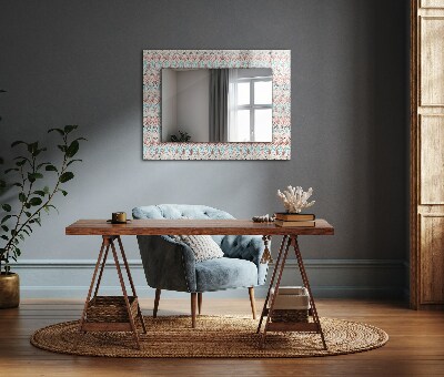 Oglinda cu decor Desen geometric colorat