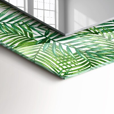 Oglinda imprimata Frunze verzi de palmier