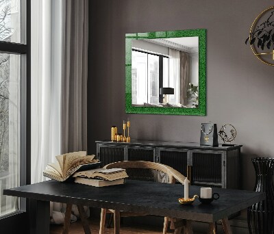 Oglinda cu rama imprimata Iarbă verde