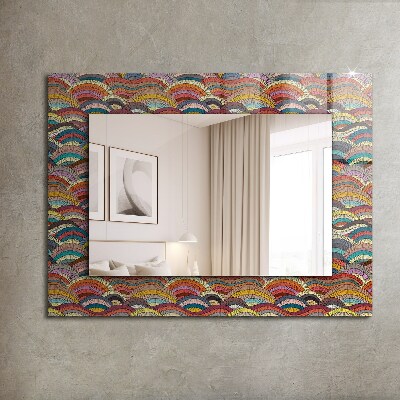 Oglinda perete decorativa Arce colorate Valuri