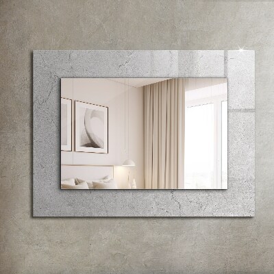 Oglinda cu decor Suprafață de beton crăpată