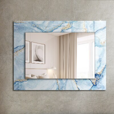 Oglinda decor perete Motiv abstract pe marmură