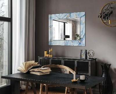 Oglinda decor perete Motiv abstract pe marmură