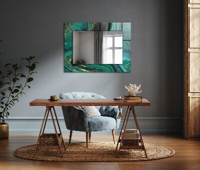 Oglinda imprimata Textură abstractă verde