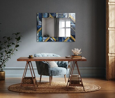 Decoratiuni perete cu oglinda Mozaic geometric abstract
