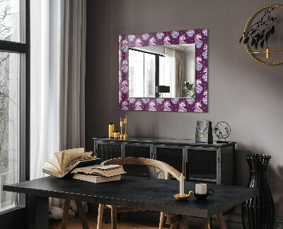 Oglinda cu rama imprimata Litere stea în formă de unicorn
