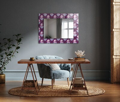 Oglinda cu rama imprimata Litere stea în formă de unicorn