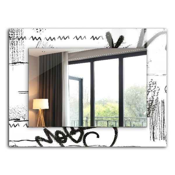 Oglinda decor perete Șabloane abstracte moderne
