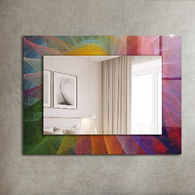 Oglinda imprimata Spirală abstractă colorată