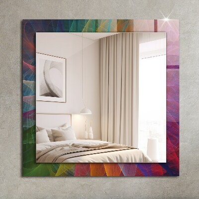 Oglinda imprimata Spirală abstractă colorată