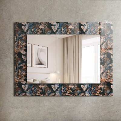 Decoratiuni perete cu oglinda Flori și frunze