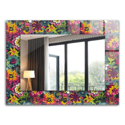 Oglinda decor perete Motiv floral colorat