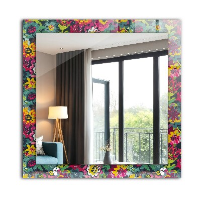 Oglinda decor perete Motiv floral colorat