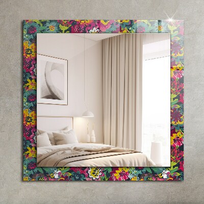 Oglinda decor perete Motiv floral colorat