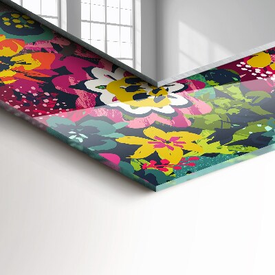 Oglinda decor perete Motiv floral colorat