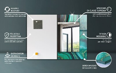 Oglinda cu rama imprimata Model mandala