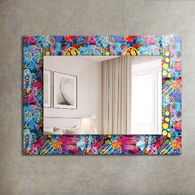 Oglinda cu decor Motiv abstract colorat