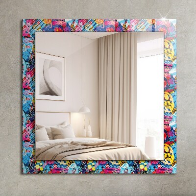 Oglinda cu decor Motiv abstract colorat