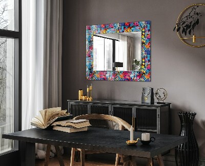 Oglinda cu decor Motiv abstract colorat