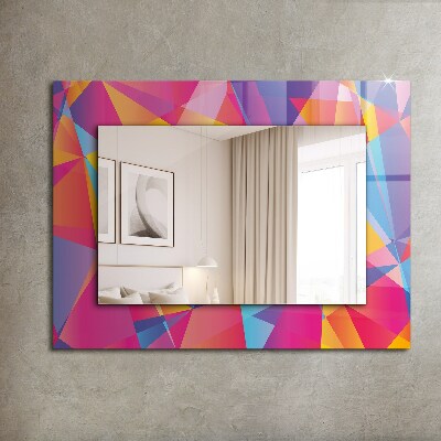 Oglinda cu decor Motive geometrice colorate