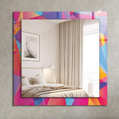 Oglinda cu decor Motive geometrice colorate