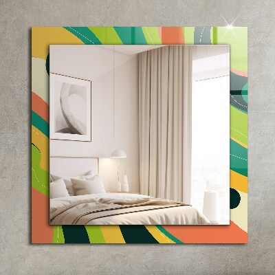 Oglinda cu rama imprimata Motiv geometric