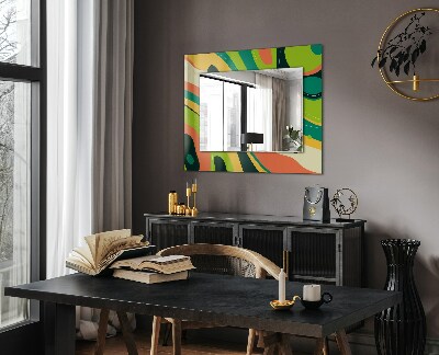 Oglinda cu rama imprimata Motiv geometric