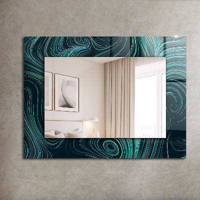 Oglinda cu rama imprimata Piatră texturată