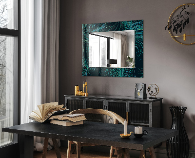 Oglinda cu rama imprimata Piatră texturată