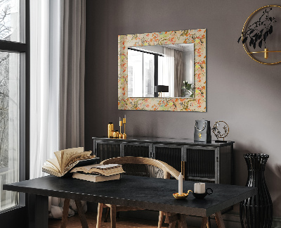 Oglinda cu decor Motiv geometric alb-negru